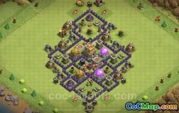 Beste Anti-3-Sterne-TH7-Hybridbasis – Clash of Clans Guide #18687