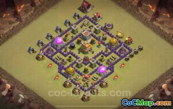 Beste Anti-3-Sterne-TH7-Kriegsbasis 2024 mit Link #18580