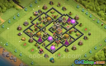 Best Anti 3 Stars TH8 Base Link - Clash of Clans 2024 #18917