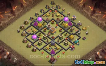 Best Anti 3 Stars TH8 War Base 2024 with Copy Link #18965