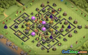 Best Anti 3 Stars TH9 Base - Clash of Clans | Town Hall 9 #24687