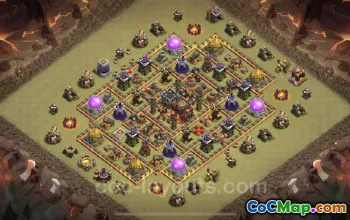 Best Anti 3 Stars War Base TH10 - Clash of Clans Copy #19988