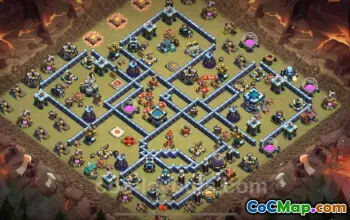 Best Anti 3 Stars War Base TH13 - Clash of Clans 2024 #21125