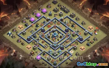 Best Anti 3 Stars War Base TH13 - Clash of Clans Copy #21134