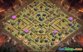Best Anti 3 Stars War Base TH14 - 2025 Clash of Clans #26812