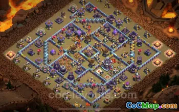Best Anti 3 Stars War Base TH15 - Clash of Clans Strategy #26181