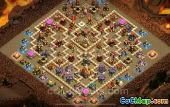 Best Anti 3 Stars War Base TH16 - Clash of Clans 2025 #22388