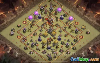 Best Anti-Everything TH10 War Base | Clash of Clans Copy #24929