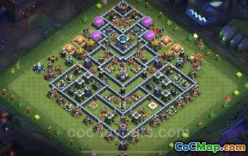 Best Anti-Everything TH13 Base Copy - Clash of Clans #25949
