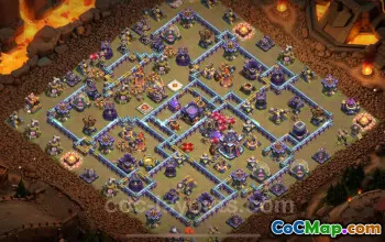 Best Anti-Everything TH15 War Base - Clash of Clans #26180