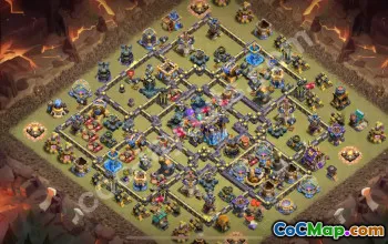 Best Anti Everything TH18 War Base 2025 #57642