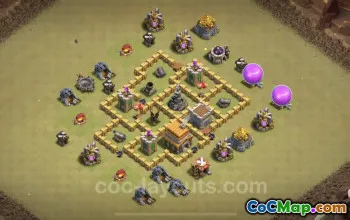 Best Anti-Everything TH5 War Base - Town Hall Level 5 Copy #18265