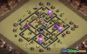 Best Anti-Everything TH8 War Base Design - Clash of Clans 2023 #19120
