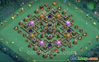 Best Anti-Everything TH9 Base - Hybrid Copy with Link #24674