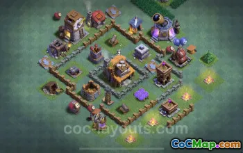 Best BH4 Anti 2 Star Base Design - Clash of Clans Link #22764