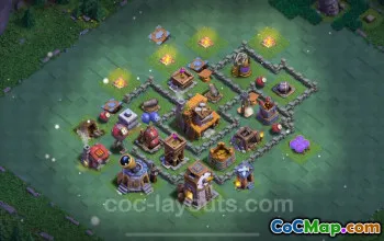 Cea mai bună bază BH4 Anti 2 Stele - Clash of Clans 2024 #17790