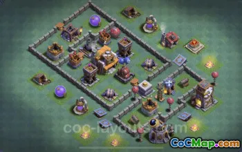 Best BH5 Anti 2 Star Base Design with Link - Clash of Clans #22806