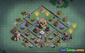 Best BH5 Anti 2 Stars Base Design with Link - Clash of Clans #22792