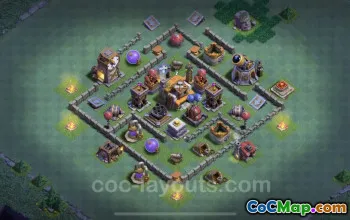 Best BH5 Anti 2 Stars Base Design with Link - Clash of Clans #22841