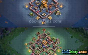 Cea mai bună bază anti-2 stele BH7 - Clash of Clans 2024 #17839