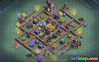 Best BH7 Anti 2 Stars Base Design with Link - Clash of Clans #22998