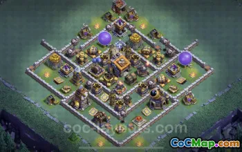 Best BH9 Anti 3 Star Base Design with Link - Clash of Clans #23131