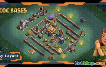 Meilleure conception de base du constructeur Hall 07 avec lien - Clash of Clans #18459