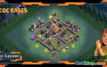 أفضل تصميم أساسي لقاعة البناء 08 مع الرابط - Clash of Clans #18482