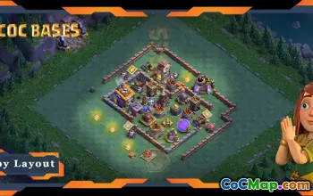أفضل تصميم أساسي لقاعة البناء 08 - Clash of Clans BH08 #18497