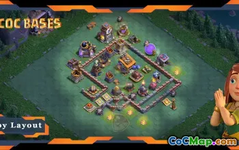 أفضل تصميم أساسي لقاعة البناء 08 مع الرابط - Clash of Clans #18474