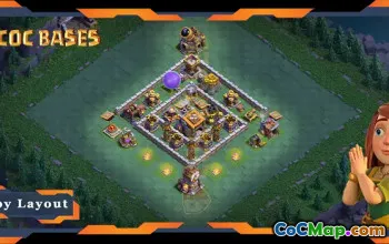 Best Builder Hall 09 Base Design with Link - Clash of Clans #21886
