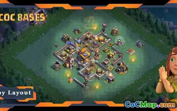 Best Builder Hall 10 Base Layout - Anti 3 Stars | COC #21956