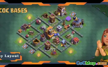 Desain & Tautan Basis Builder Hall 4 Terbaik - Clash of Clans BH04 #18371