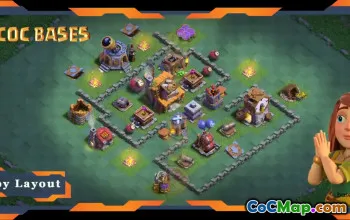 Desain & Tautan Basis Builder Hall 4 Terbaik - Clash of Clans #18374