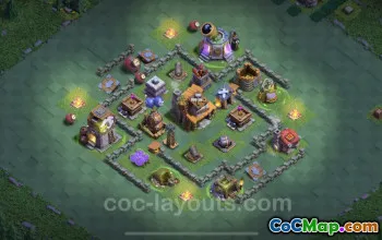 Cel mai bun Builder Hall 4 Base Layout & Link - Clash of Clans 2023 #17795