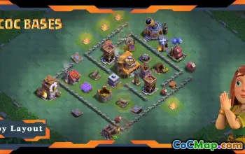 Best Builder Hall 4 Base Layout & Link - Clash of Clans #21465