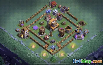 Best Builder Hall 4 Base with Links - Clash of Clans #22753