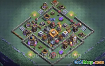 Best Builder Hall 6 Anti 2 Stars Base - Clash of Clans #22876