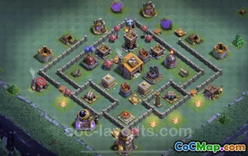 Best Builder Hall 6 Anti 2 Stars Base Design with Link #22904