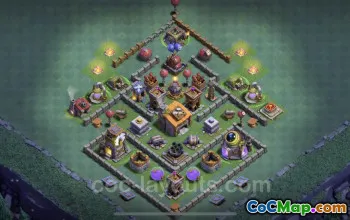 Best Builder Hall 6 Anti 3 Stars Base Design - Clash of Clans #22883