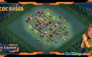 Best Builder Hall 6 Base: Anti 3 Stars Layout & Link #21612