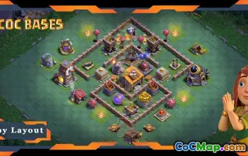 Cel mai bun Builder Hall 6 Base Design & Link - Clash of Clans #18434
