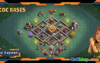 Melhores layouts e links básicos do Builder Hall 6 - Clash of Clans #18419