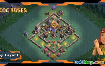 Melhores layouts de base do Builder Hall 6 com links - COC BH06 #18409