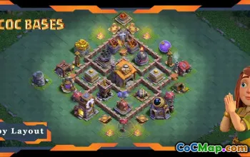 Best Builder Hall 6 Base with Link - Clash of Clans BH06 #21636