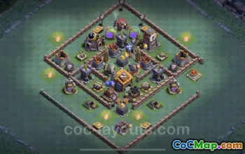 Best Builder Hall 7 Anti 2 Stars Base - Clash of Clans #23048