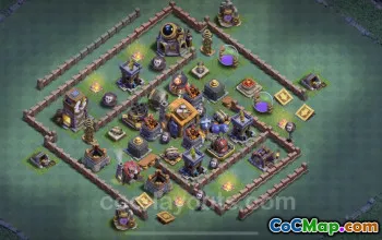 Best Builder Hall 7 Base with Copy Link - Clash of Clans #23011
