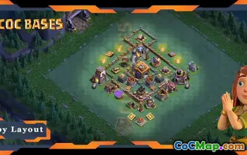 Best Builder Hall 7 Base with Link | Anti-Air Layout - CoC #21719