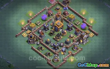 Best Builder Hall 7 Max Base Design - Clash of Clans #22993