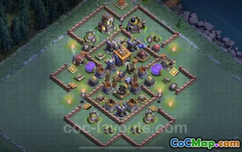 Best Builder Hall 8 Base Layouts with Links - Clash of Clans #23076